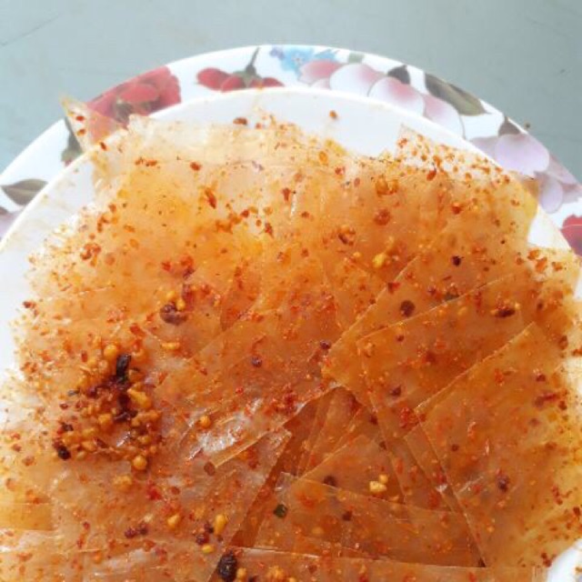Bánh tráng sate tôm ngon cay