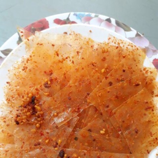 Bánh tráng sate tôm ngon cay