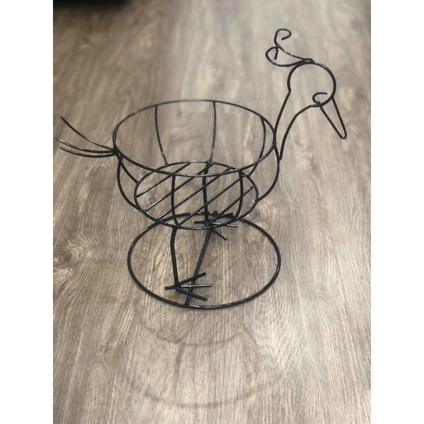 Đôn sắt hình con gà để chậu cây, chậu hoa , trang trí cực xinh