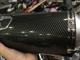 Lon Pô Yoshimura Full Cacbon + Phụ Kiện