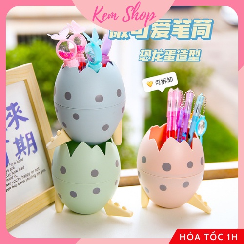Hộp đựng bút trứng khủng long dễ thương cute nhiều màu ngộ nghĩnh - Kemshop K304