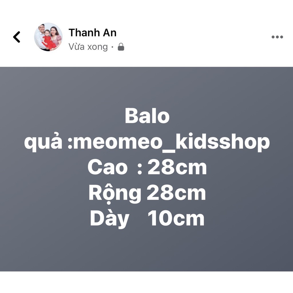 [SIÊU ĐẸP] BALO TRỨNG HÌNH HOA QUẢ CHO BÉ ĐI HỌC MẦM NON MẪU GIÁO