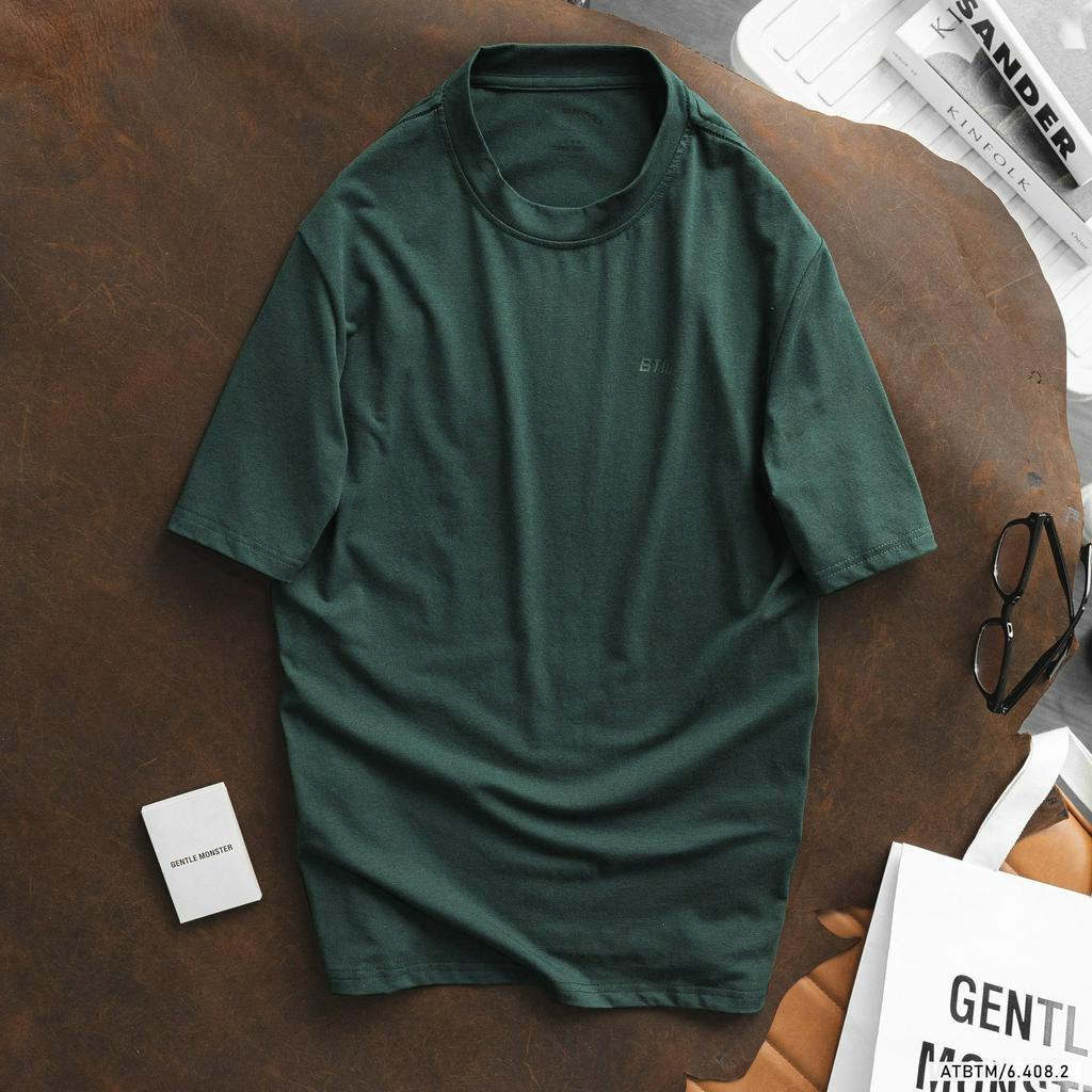 Áo thun thời trang nam tay ngắn, áo thun trơn chất vải cotton 4 chiều siêu mịn mát 64082