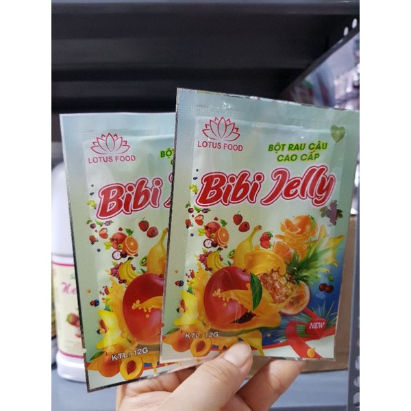 BỘT RAU CÂU BIBI JELLY (hộp 10 gói 12g/gói)