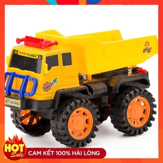 Xe tải đồ chơi cỡ lớn/ xe đồ chơi công trường nâng, hạ thùng.trộn bê tông /
