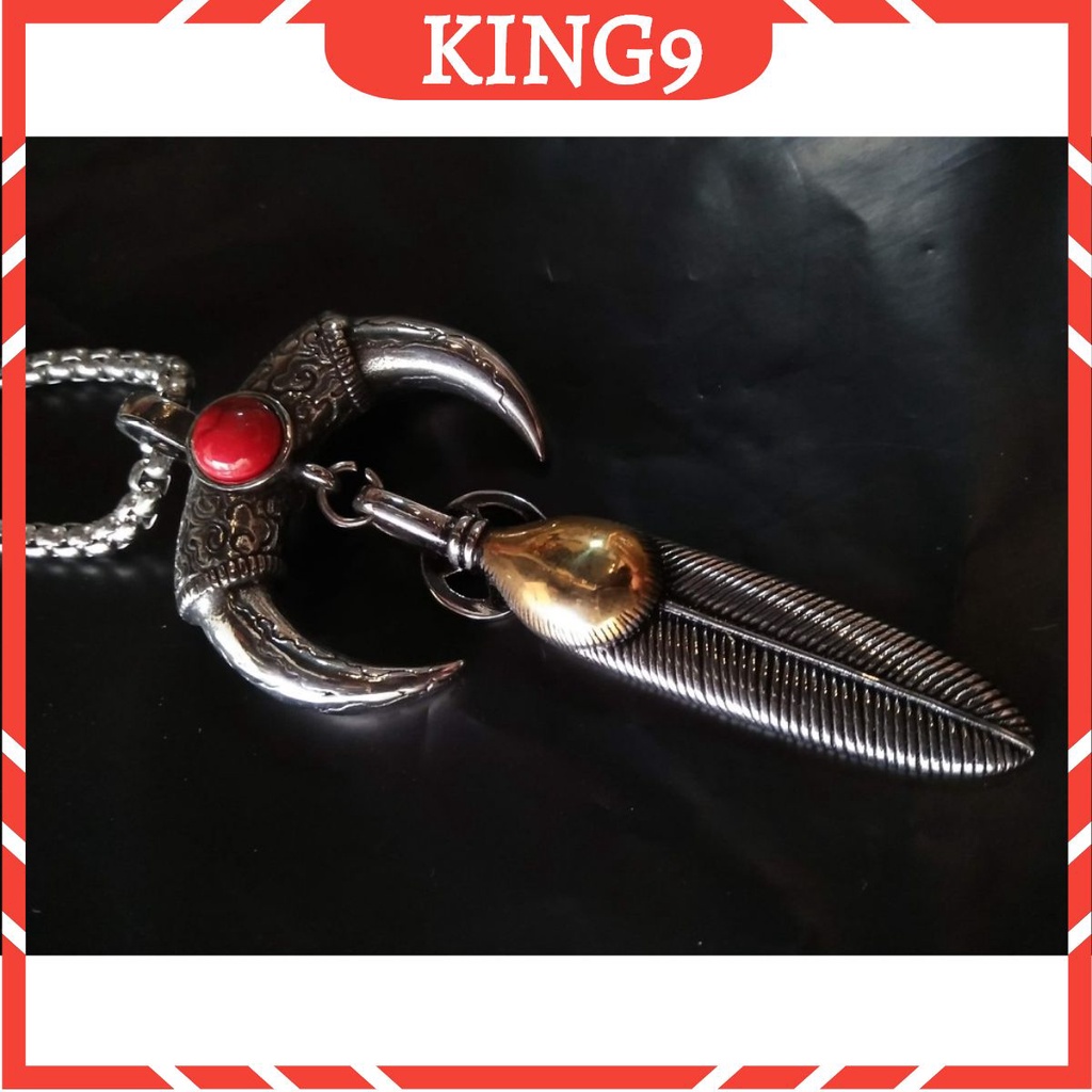 vòng cổ lông chim cách điệu nanh