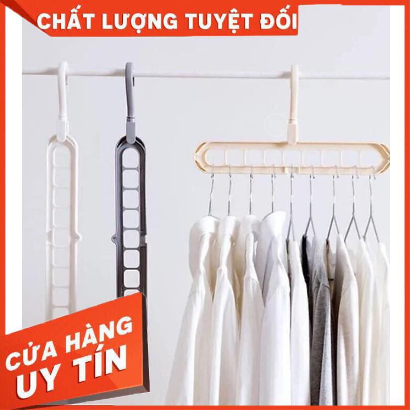 Móc Treo Quần Áo Đa Năng 9 Lỗ Tiết Kiệm Diện Tích - Xoay 360 độ K137