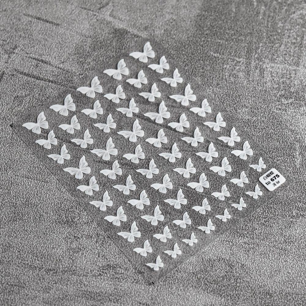 Miếng Dán Móng Tay Tự Dính Hình Bướm DIY