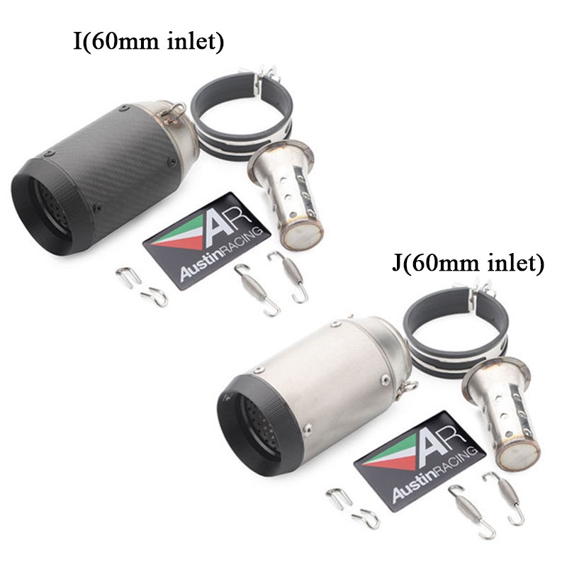 Ống Xả Khí Thải Giảm Thanh 51mm 60mm Cho Xe Đua