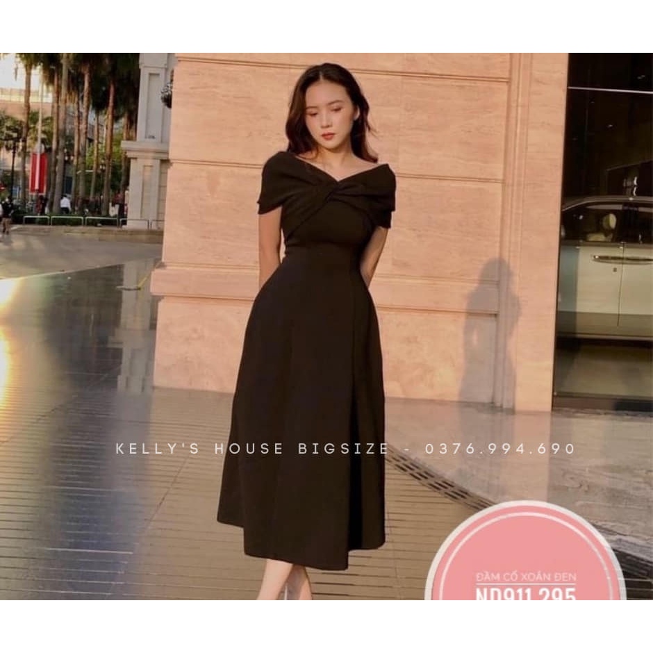 Đầm Bigsize Cổ Xoắn