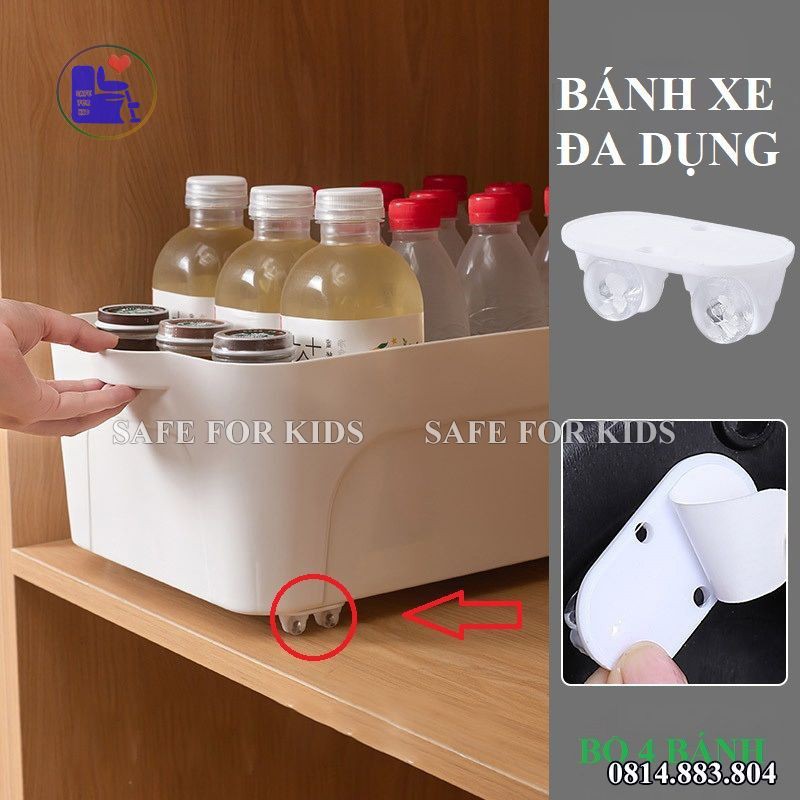 [XÃ KHO] BỘ 4 BÁNH XE MINI VẬN CHUYỂN ĐỒ CHUYÊN DỤNG [HCM]