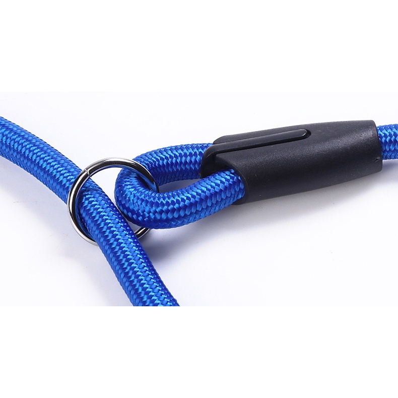 Dây dắt chó mèo loại vải dù dài 1 mét (màu xanh dương/đỏ)