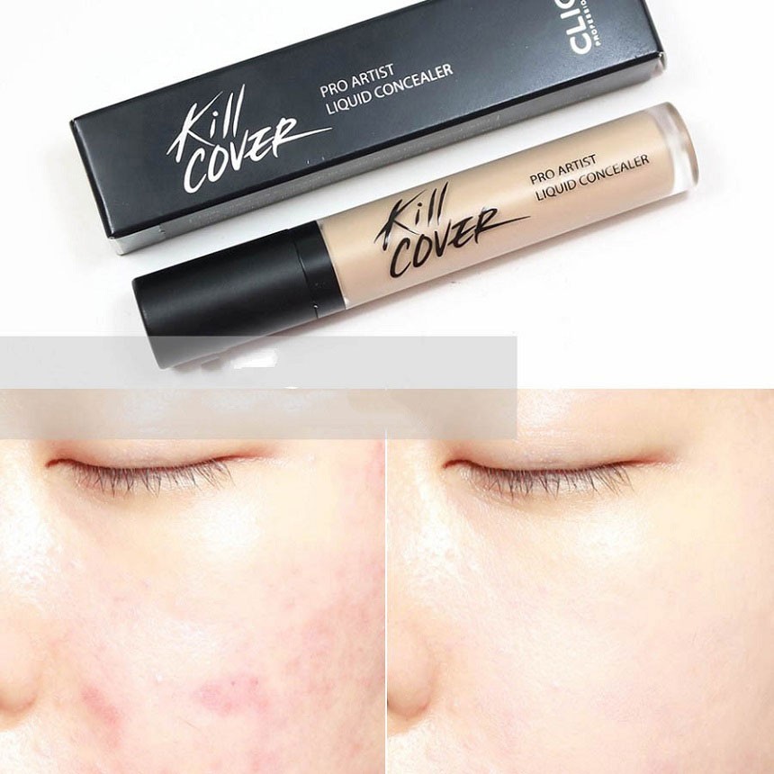 Kem Khuyết Điểm Clio Kill Cover Liquid Concealer độ che phủ siêu tốt