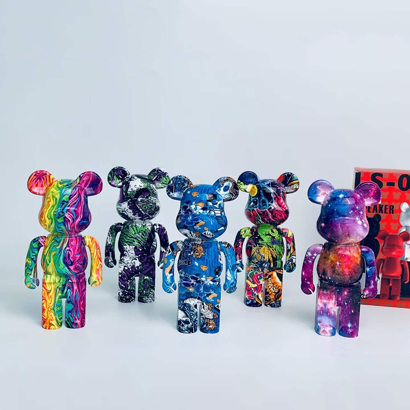 Loa Nghe Nhạc Bluetooth Gấu Bearbrick Mini giá rẻ Để Bàn decor Cầm Tay B5+ Âm Thanh Bass Cực Mạnh - Việt linh store