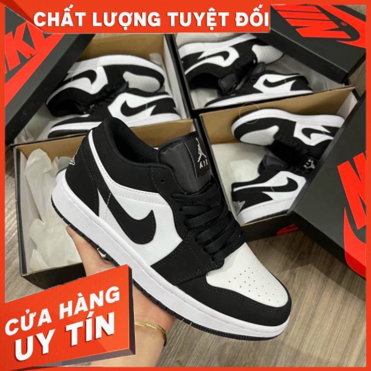 Giày 𝐉𝐨𝐫𝐝𝐚𝐧 1 low panda đen trắng, Giày JD1 low panda cổ thấp bản đẹp đầy đủ bill box - Hàng nhập khẩu