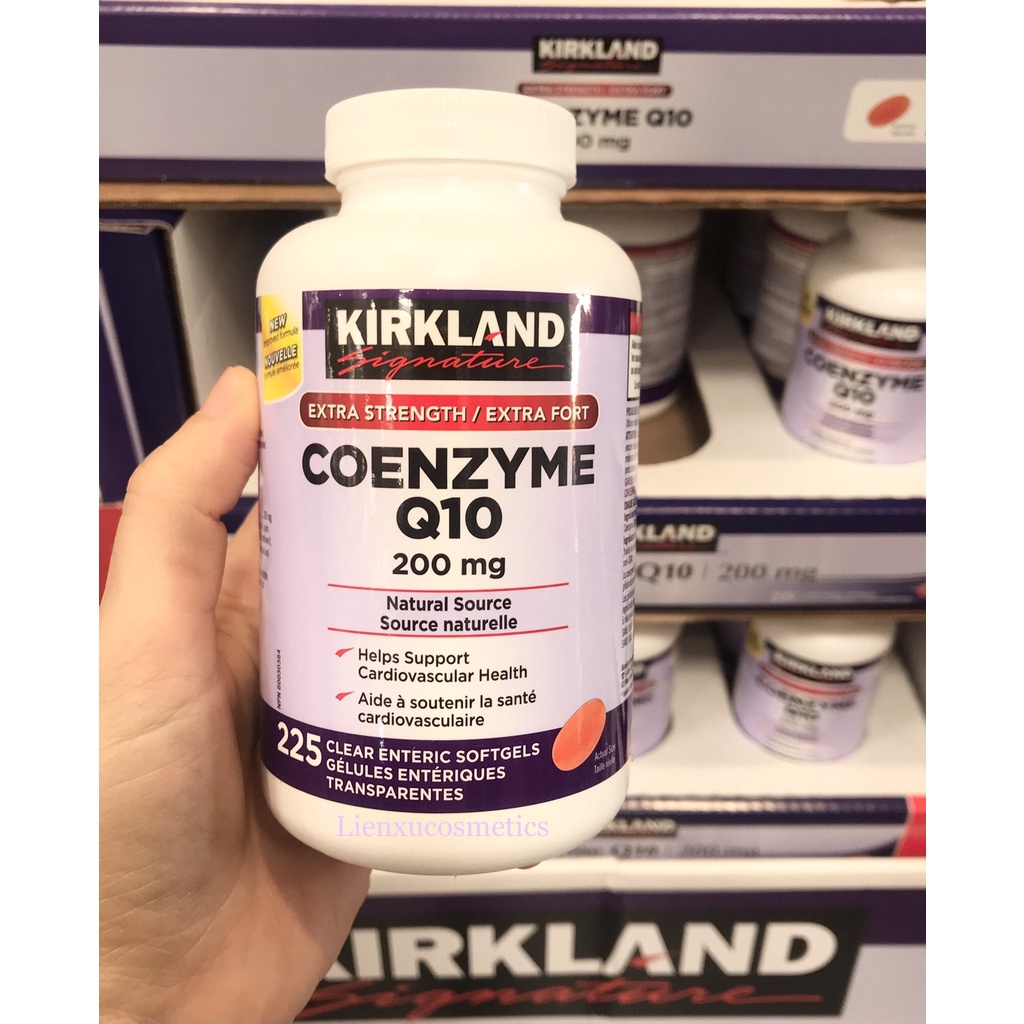 Viên uống bổ trợ tim mạch Coenzyme Q10 200mg ; 225 viên. HSD T6/2025(bill Costco Canada)