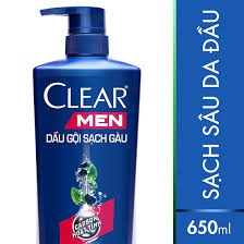 Dầu Gội Sạch Gàu Dành Cho Nam CLEAR Men Cool Sport Bạc Hà 650g