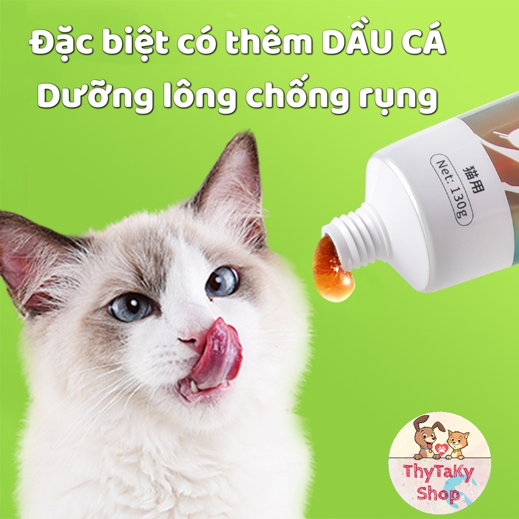 Gel tiêu búi lông dưỡng lông bổ sung lợi khuẩn cho mèo Dorrikey 130g