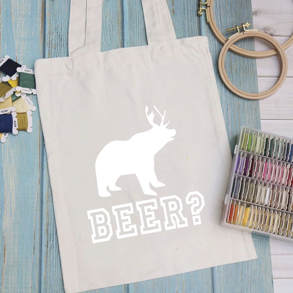 Túi vải túi Tote TINISHOP - Mẫu 20 vải canvas dày đẹp cho nữ có khóa miệng đi học đi chơi. In hình theo yêu cầu
