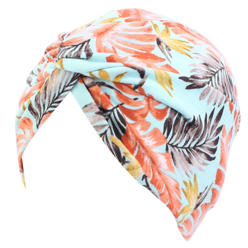 Mũ turban thắt nút co giãn in họa tiết thổ cẩm thời trang Boho cá tính cho bạn nữ