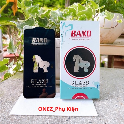 Kính cường lực kinkong BAIKO siêu bền bảo vệ màng loa chống nước chống va đập không gãy cho máy iphone