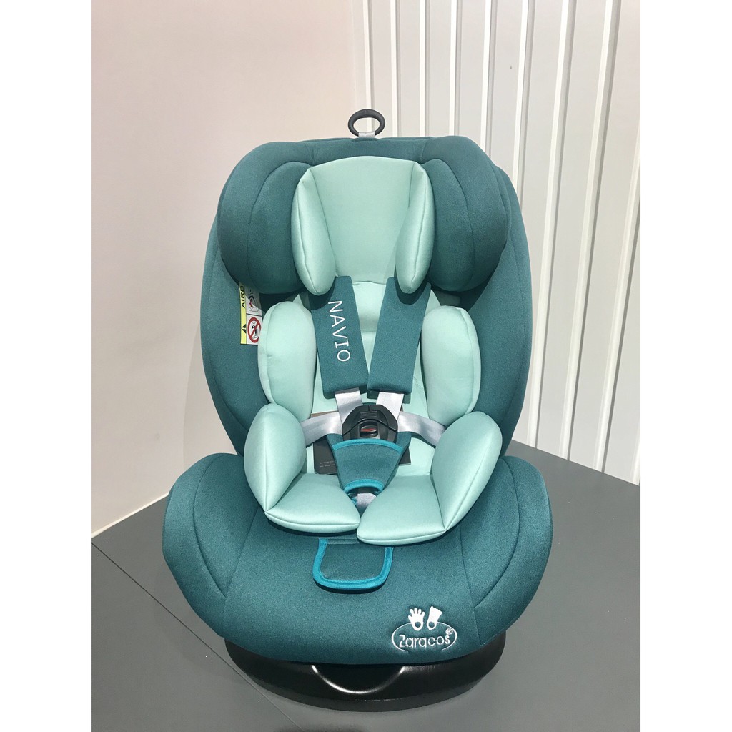 Ghế ô tô Isofix cho bé Zaracos Navio 5196 Xanh (Tặng Kẹp cố định dây an toàn)