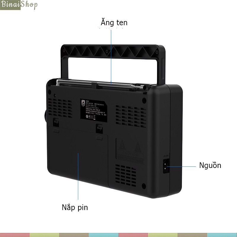 Philips TAR2368 - Đài Radio AM/FM/SW Cổ Điển Cỡ Lớn Dành Cho Người Già