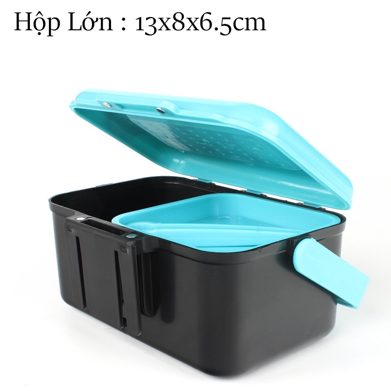Hộp đựng mồi sống câu cá tiện lợi chất liệu nhựa dẻo không độc hại