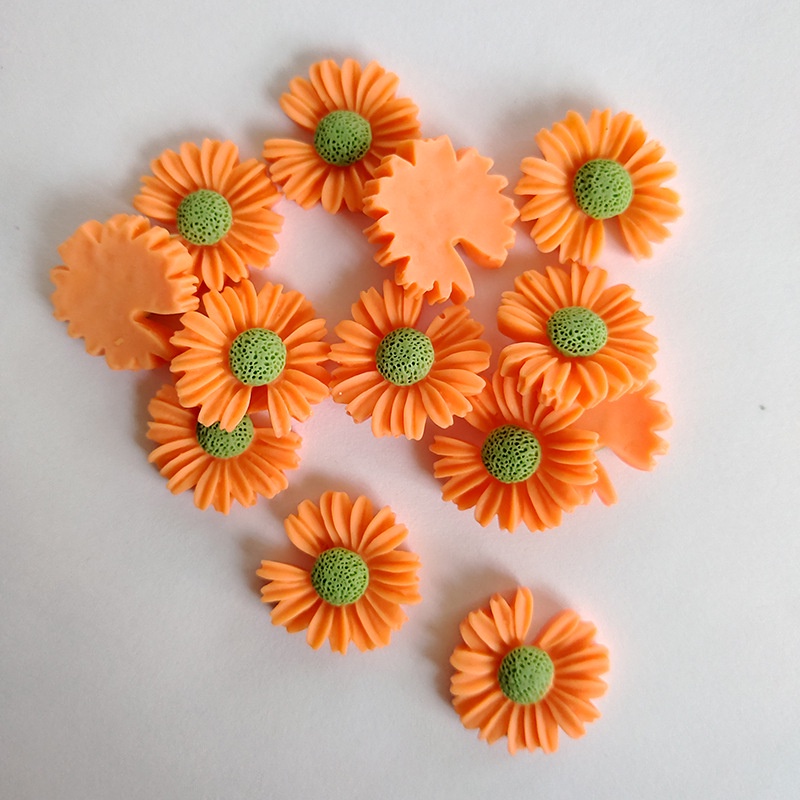 Set 10 phụ kiện trang trí xe hơi hình hoa hướng dương xinh xắn