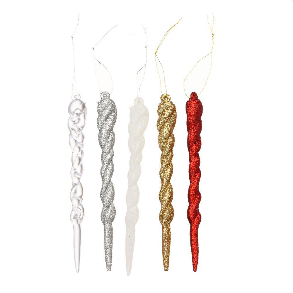 LONTIME Set 12 Phụ Kiện Treo Trang Trí Giáng Sinh Năm Mới