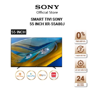 Google Tivi OLED Sony 4K Ultra HD 55 inch XR-55A80J - Miễn Phí Lắp Đặt