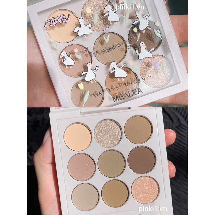 (Hàng Mới Về) Bảng Phấn Trang Điểm Mắt 9 Ô Màu Lâu Trôi Chống Thấm Nước | BigBuy360 - bigbuy360.vn