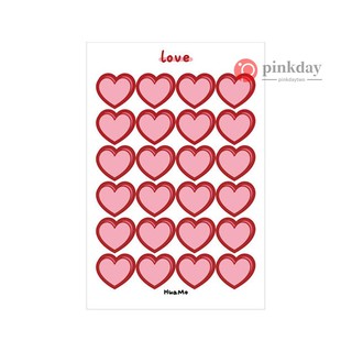 Ready stock Lovely Cartoon Pattern Sticker Simple Color Gradient Round Sealing Sticker Decoration Sticker for DIY Decoration Journals Scrapbooks