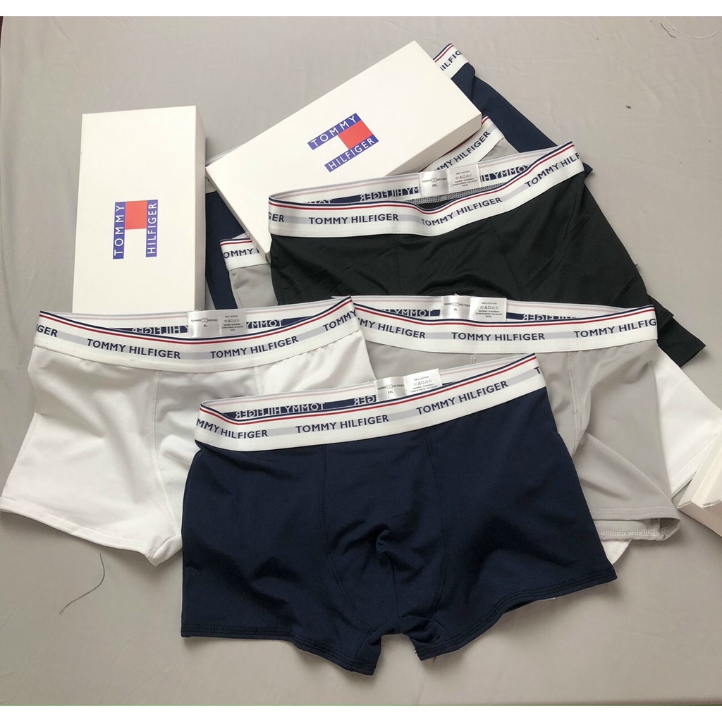 Combo 4 quần lót nam tomy thun lạnh boxer,set 4 quần sịp đùi nam pha lụa cao cấp vải mềm mịn thoáng khí ZC36A