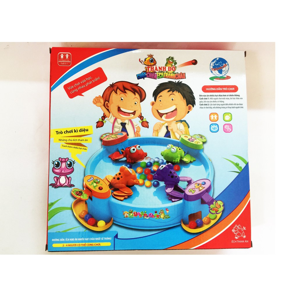 ĐỒ CHƠI TRẺ EM - BỘ ẾCH ĂN BI THÔNG MINH DÀNH CHO 4 NGƯỜI CHƠI