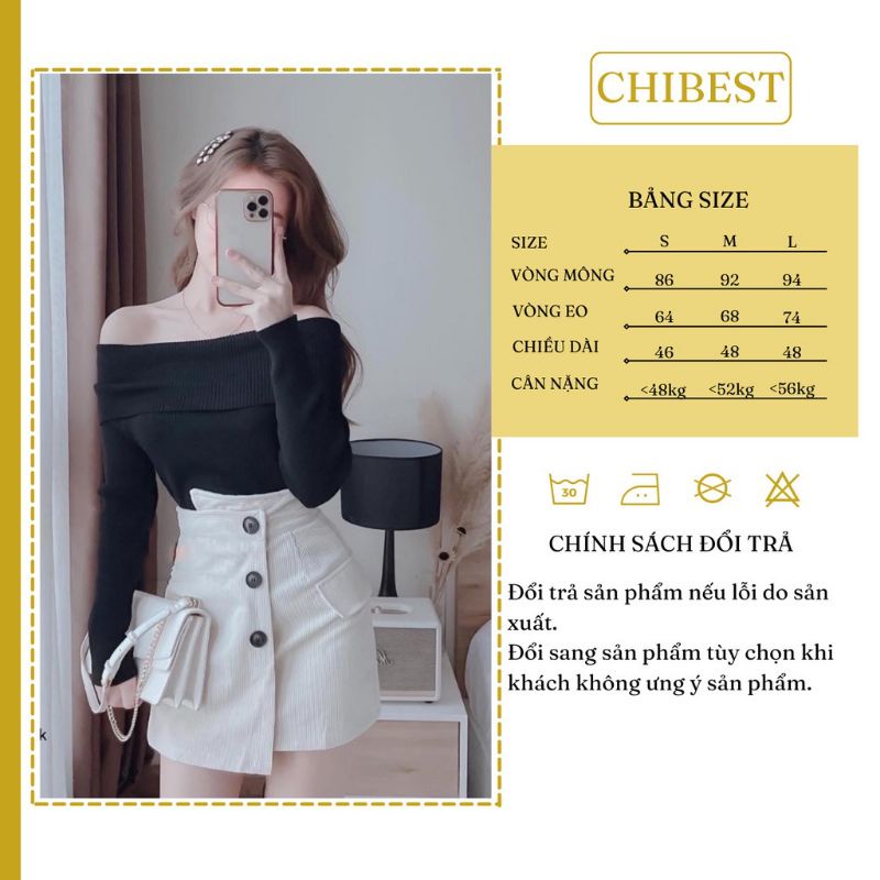 Chân váy chữ A nữ chất nhung tăm