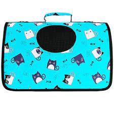 Túi vận chuyển chó mèo hình họa tiết  - giao ngẫu nhiên