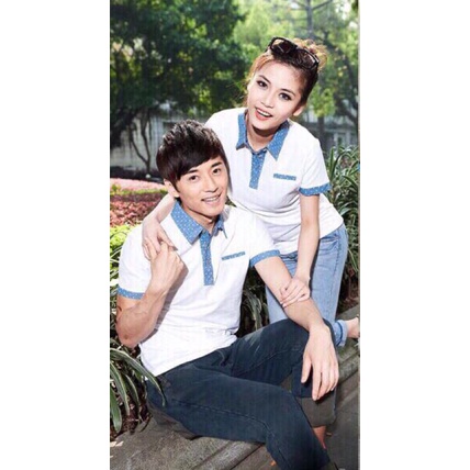 Áo thun polo cổ bẻ xanh (có bán lẻ)