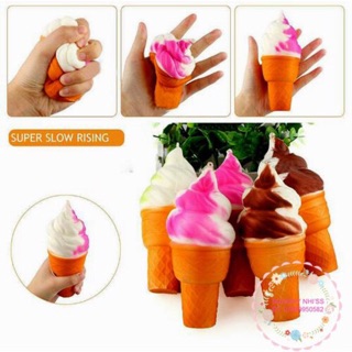 Squishy kem ốc quế 18*7*6.5cm (kèm móc treo)