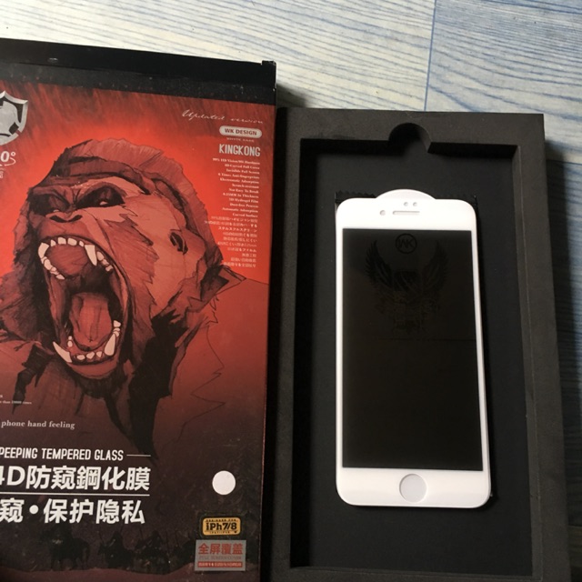 Kính cường lực chống nhìn trộm iphone chính hãng WK kingkong