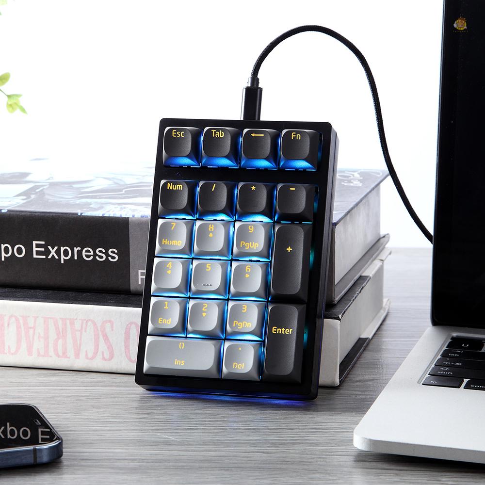 Bàn Phím Cơ Học RGB K3 21 Phím Có Dây Cáp Dữ Liệu Có Thể Tháo Rời