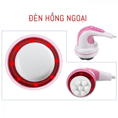 Máy massage bụng cầm tay cao cấp 4 đầu Puli PL-604A - Nút ấn