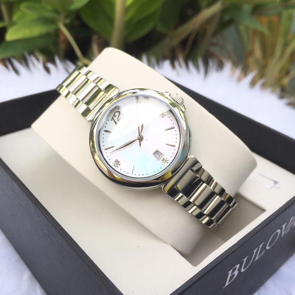 Đồng hồ nữ Bulova 96P149 - Máy Quartz Pin - Kính khoáng cứng