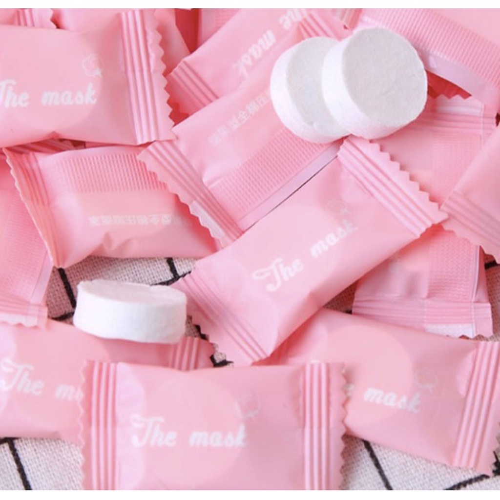 Mặt Nạ Giấy,Nén Giấy Dưỡng Da,hút ẩm thải độc,mini nhỏ gọn,sử dụng mọi lúc mọi nơi,chẩn thương hiệu nhật bản