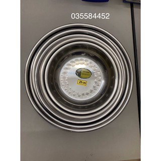 Khay Tròn inox Việtcook Đủ Sezi