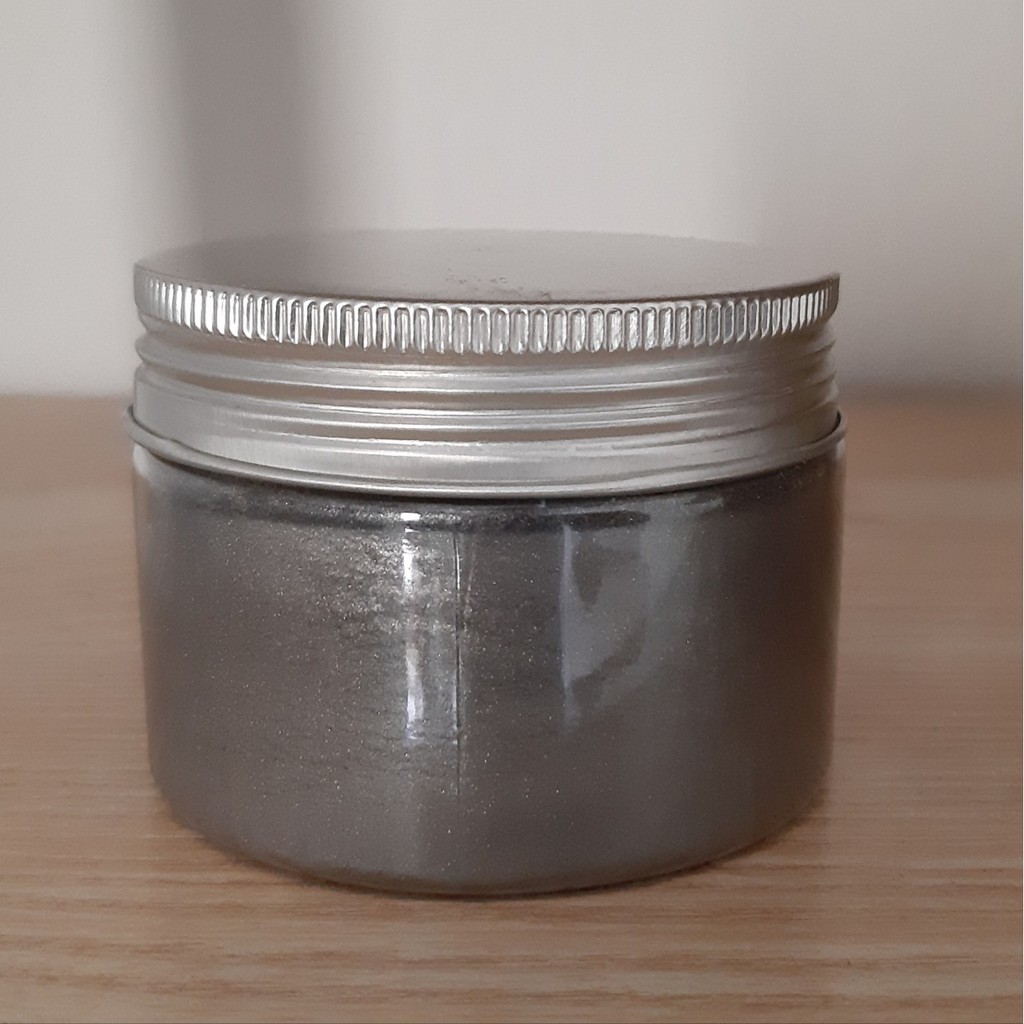 Màu Bột Nhũ Ánh Kim Pha Epoxy Resin - XÁM BẠC LONGVURESINSHOP