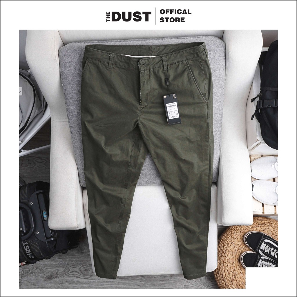 Quần kaki nam cao cấp vải kaki xuất xịn dày dặn, form slim fit, co giãn nhẹ MS - THE DUST