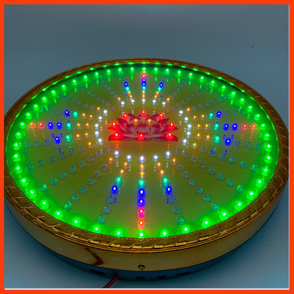 Hào quang led hoa sen 32 chương trình đèn khác nhau, hào quang thờ mẹ quan âm, Led hào quang, Hào quang hoa sen
