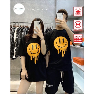 Áo thun tay lỡ Mặt cười chảy - Drew form Unisex