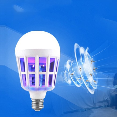 Đèn led diệt côn trùng Đèn bắt muỗi bóng tròn led 9w